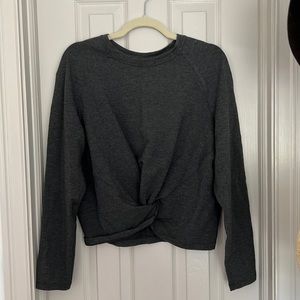 Lululemon size 8 twist front heavy weight long sleeve